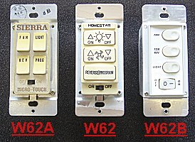 Remote controls for ceiling fans