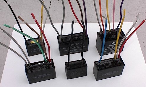 Capacitors for ceiling fans.