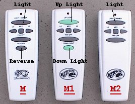 ceiling fans remote controls